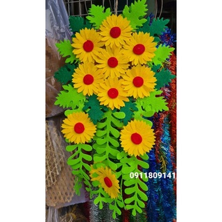 Lẵng hoa nỉ treo tường