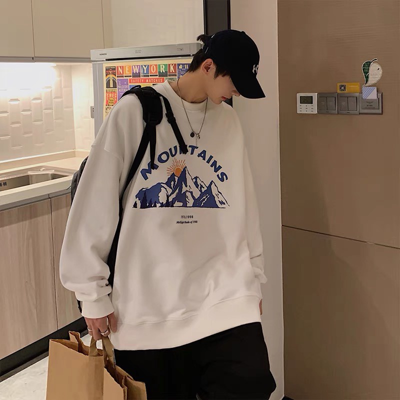 Áo sweater nỉ nam nữ unisex form rộng dài tay chất dày đẹp không bai SWE01