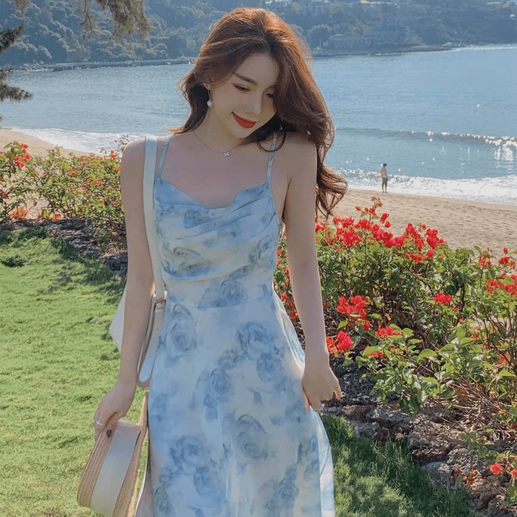 (HCM) ĐẦM VOAN MAXI DÃ HỘI SIÊU XINH THỜI TRANG TINH TẾ , TIỂU THƯ CHO CÁC CHỊ EM KOKO MI FASHION