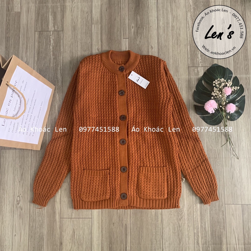 Áo Khoác Len Cho Người Lớn Tuổi Len Đan Cổ Tròn Áo Khoác Len Cho Bà Già