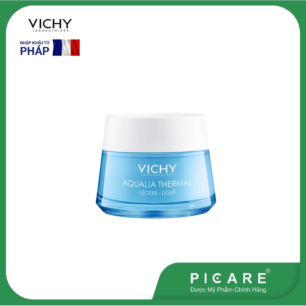 Kem dưỡng ẩm cho da thường đến da khô Vichy Aqualia Thermal Rehydrating Light Cream 50ml