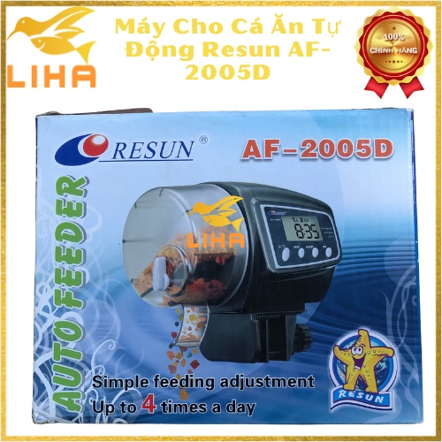 Máy Cho Cá Ăn Tự Động Resun AF-2005D Có Màn Hình Hiển Thị