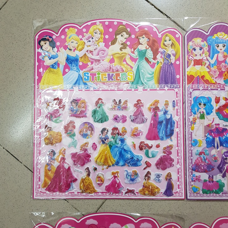 Sticker công chúa pony peppa paw patrol đội bay cho bé trai bé gái cỡ lớn