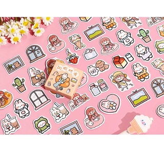 hộp sticker 50 miếng cắt sẵn