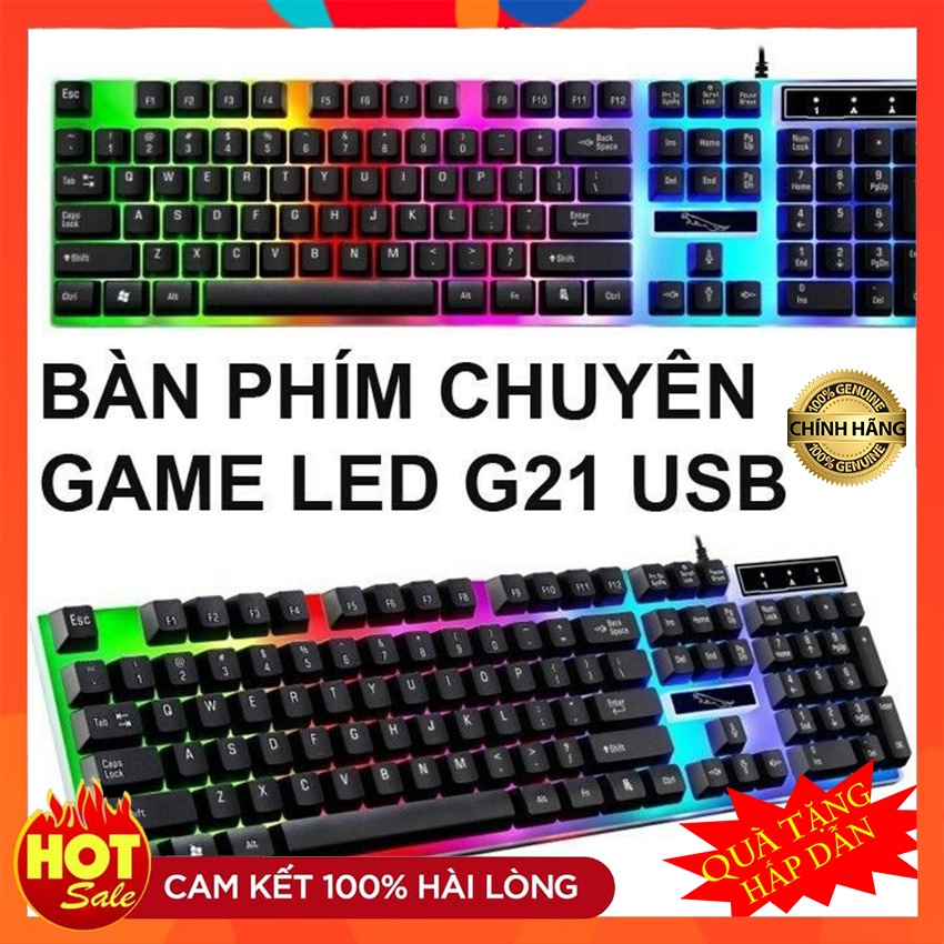 Bàn phím giả cơ đèn led chuyên dụng cho game (giao ngẫu nhiên )