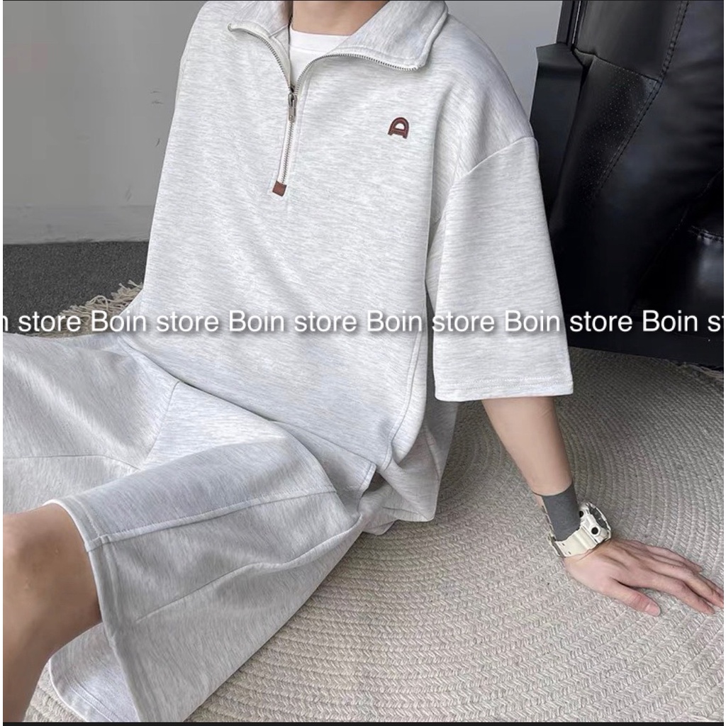 Sét quần áo thể thao thêu logo Unisex Chất Nỉ Chân Cua Cao Cấp Form Rộng Nam/Nữ kèm ảnh thật TOP STORE