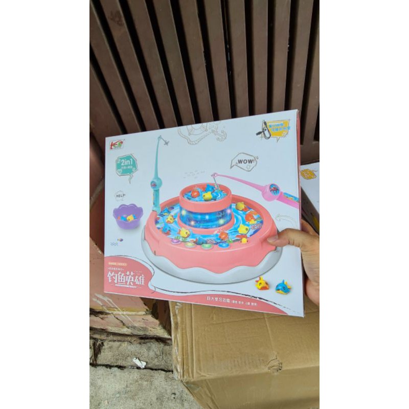 Bộ câu cá 2 tầng có nhạc.