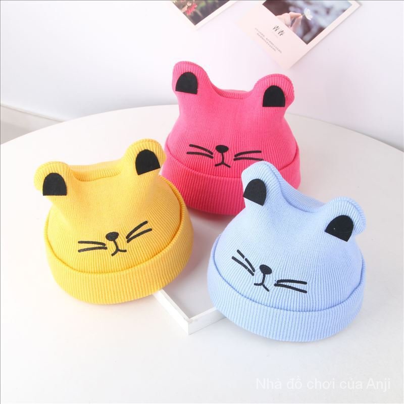 Baby Hat Baby Hat Warm Wool Knit Cap Boy And Girl Sleeping Hat