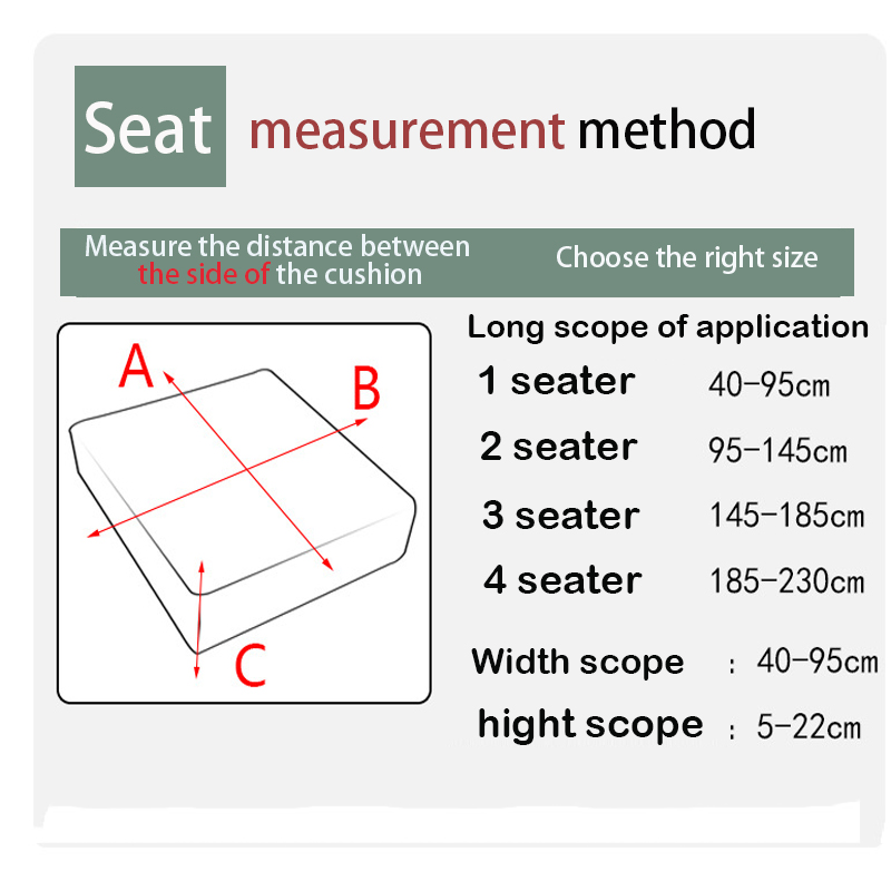 Vỏ bọc bảo vệ đệm ghế sofa 4 kích cỡ dùng để trang trí nội thất