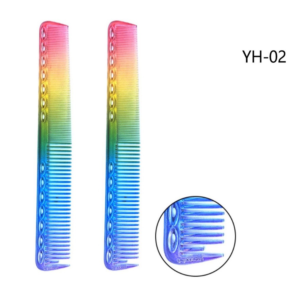 Lược cắt tóc nam nữ màu cầu vồng Y-2