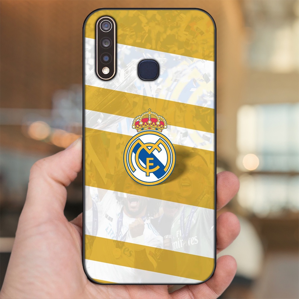 Ốp lưng Vivo Y19 viền đen in hình Real Madrid