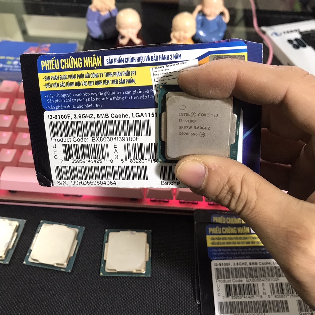CPU Intel Core i3-9100F (4C/4T, 3.60 GHz - 4.20 GHz, 6MB) - LGA 1151-v2 / SRF7W-BH 08/08/2023