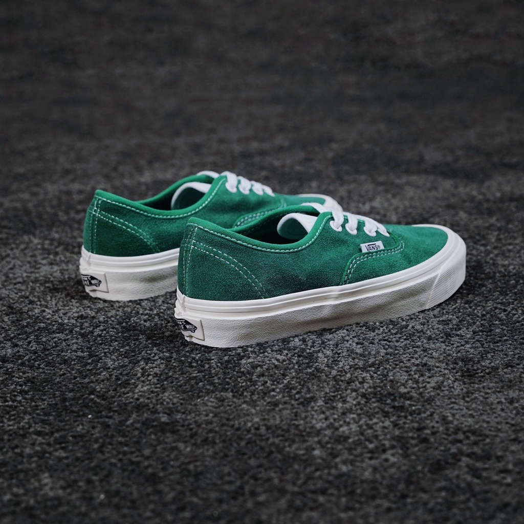 Giày Vans Da Lộn Màu Xanh Lá Kiểu Retro Cá Tính