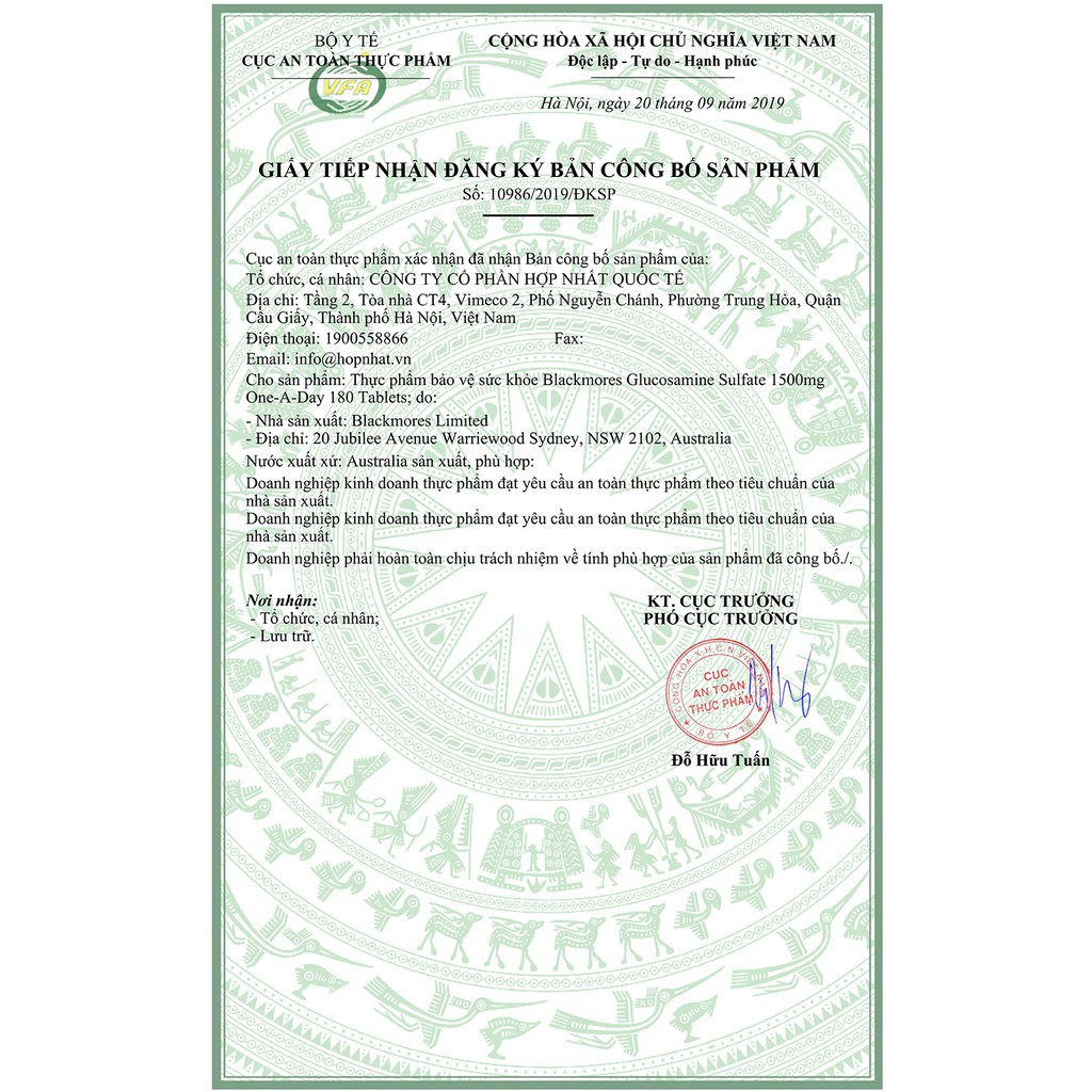 (Mẫu mới) - Viên Uống Glucosamine Blackmores 1500mg Của Úc | Thế Giới Skin Care