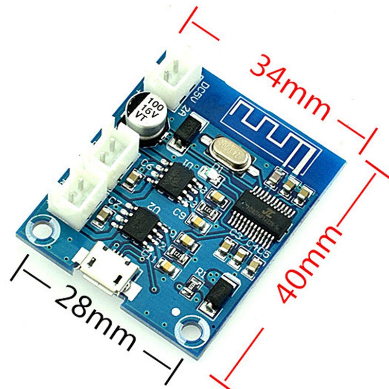 Bluetooth 4.2 Stereo Power Amplifier Board Audio ule F Class 5W+5W with Charging DIY Speaker