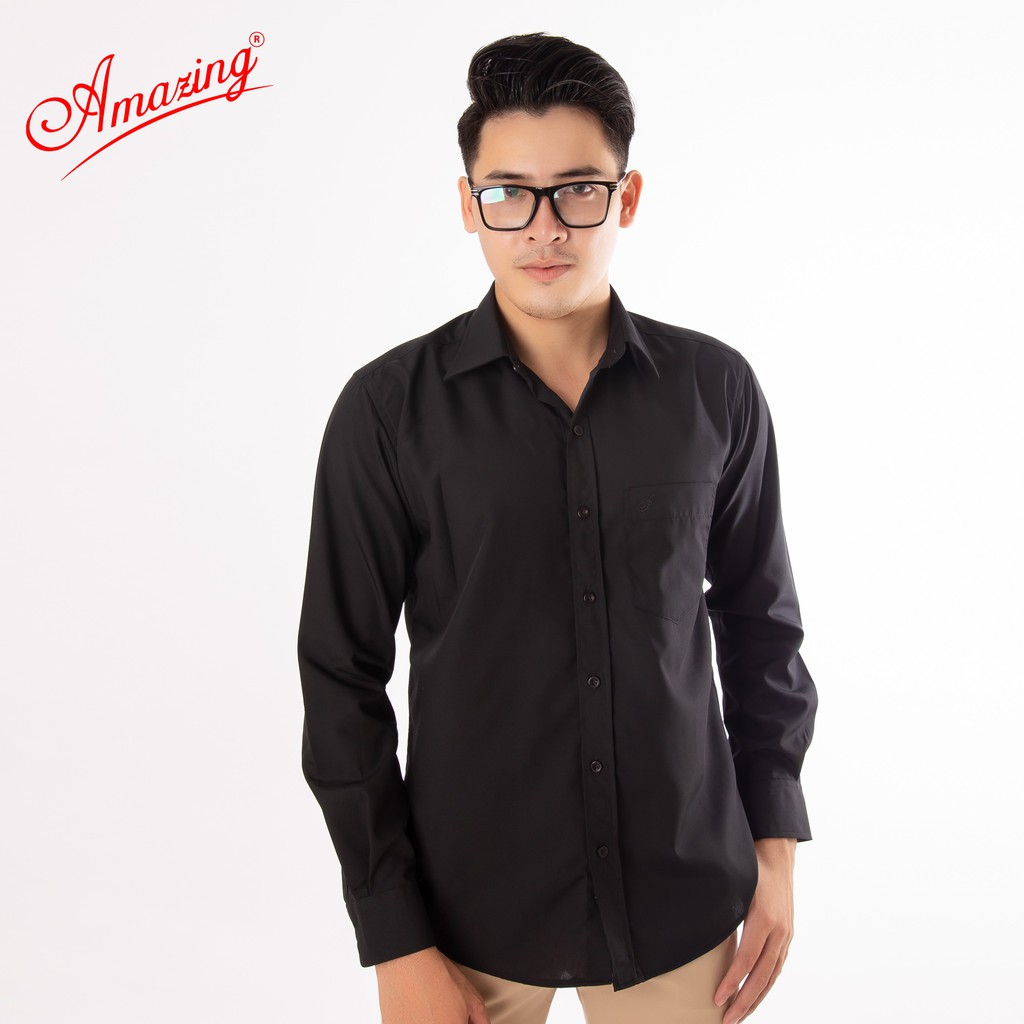 Áo sơ mi nam cao cấp nhiều màu, có tới size đại 100kg, chất mềm mịn thoáng mát, somi vạt bầu form rộng, Amazing | BigBuy360 - bigbuy360.vn