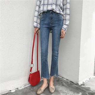 Quần jeans ống loe cạp cao ulzzang (kèm video + ảnh thật)