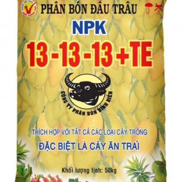 2KG PHÂN BÓN ĐẦU TRÂU NPK 13-13-13+TE