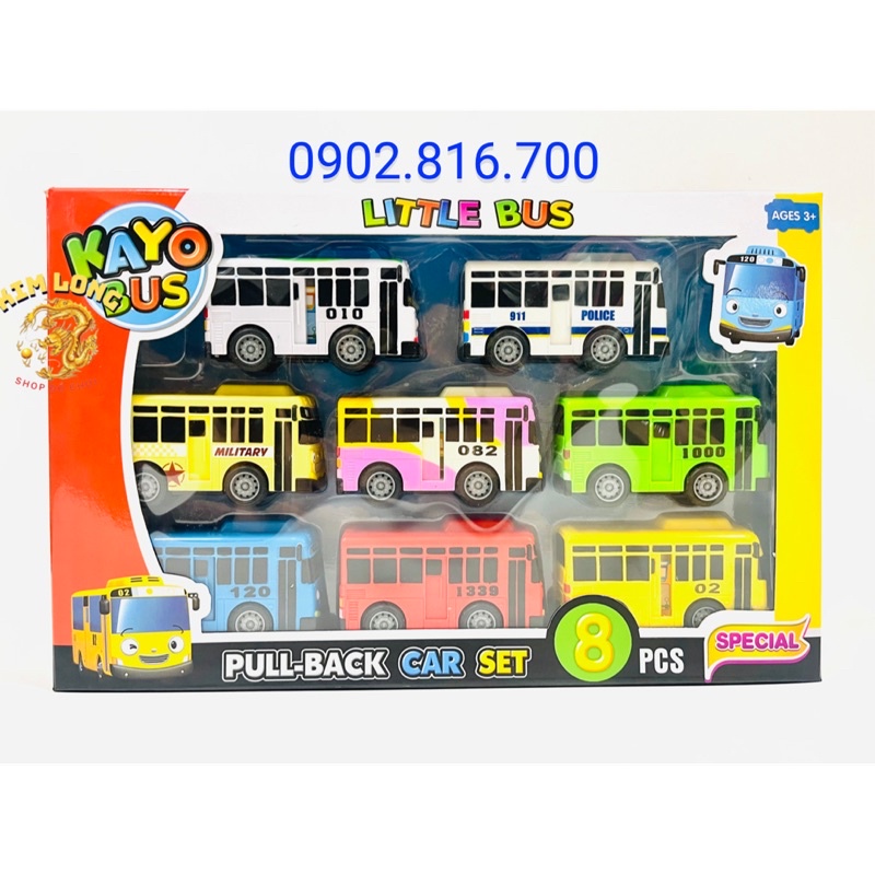 Bộ đồ chơi xe buýt TAYO bé nhỏ - xe tải khổng lồ chở 3 xe buýt nhỏ Tayo , Lani, Gani trong phim TAYO - Xe buýt bé nhỏ 54