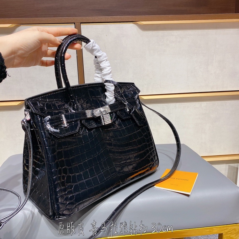 Túi xách nữ  HM Birkin size 30 da thật vân sấu cao cấp