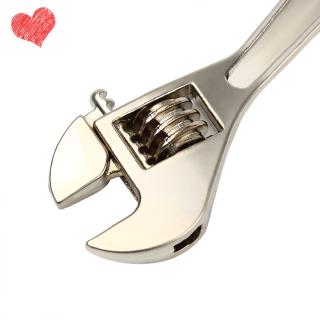 Practical Tool Wrench Monkey Spanner Key Chain Car Metal Keyring
