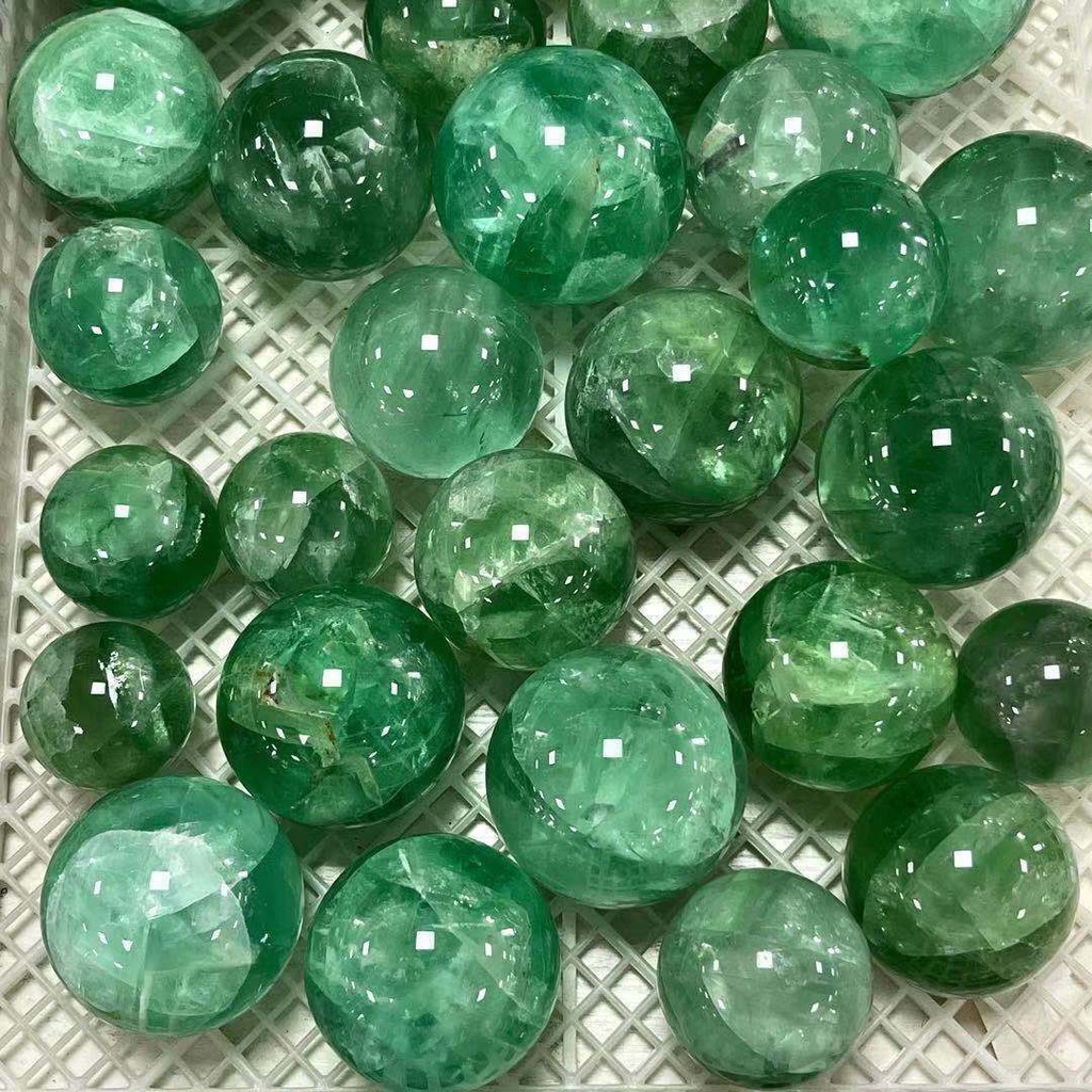 1 Viên Đá Fluorite Xanh Tự Nhiên 45-60mm Reiki