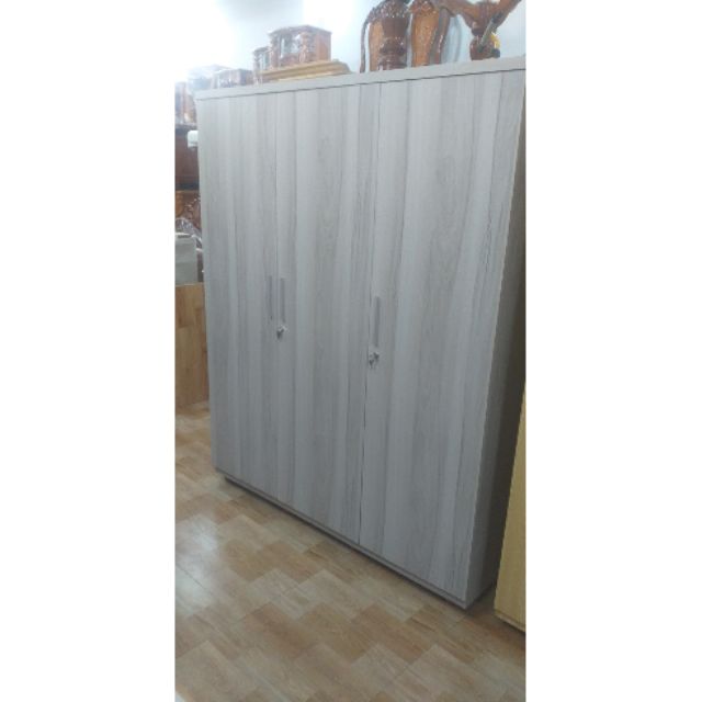 Tủ áo gỗ ép phủ melamin ngang 1m6