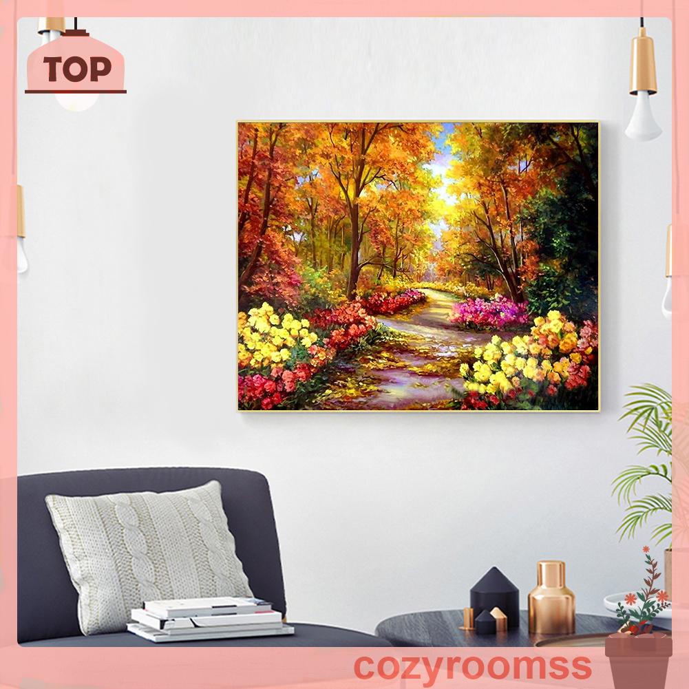 Toàn Bộ Bộ Tranh Thêu Chữ Thập 3 Dây Tự Làm 11CT Hình Khu Rừng Mùa Thu