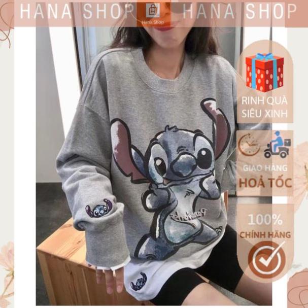[Hàng Cao Cấp] Áo Sweater Nỉ Chuột STITCHH 3 Màu dưới 65kg - Dài Tay Dáng Rộng In Hình G072 | BigBuy360 - bigbuy360.vn