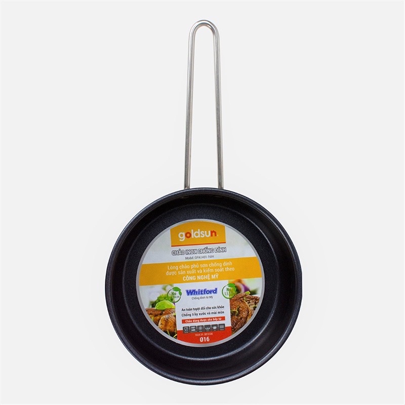 Chảo chống dính Goldsun GPA1401 đáy từ 3 lớp size 28cm