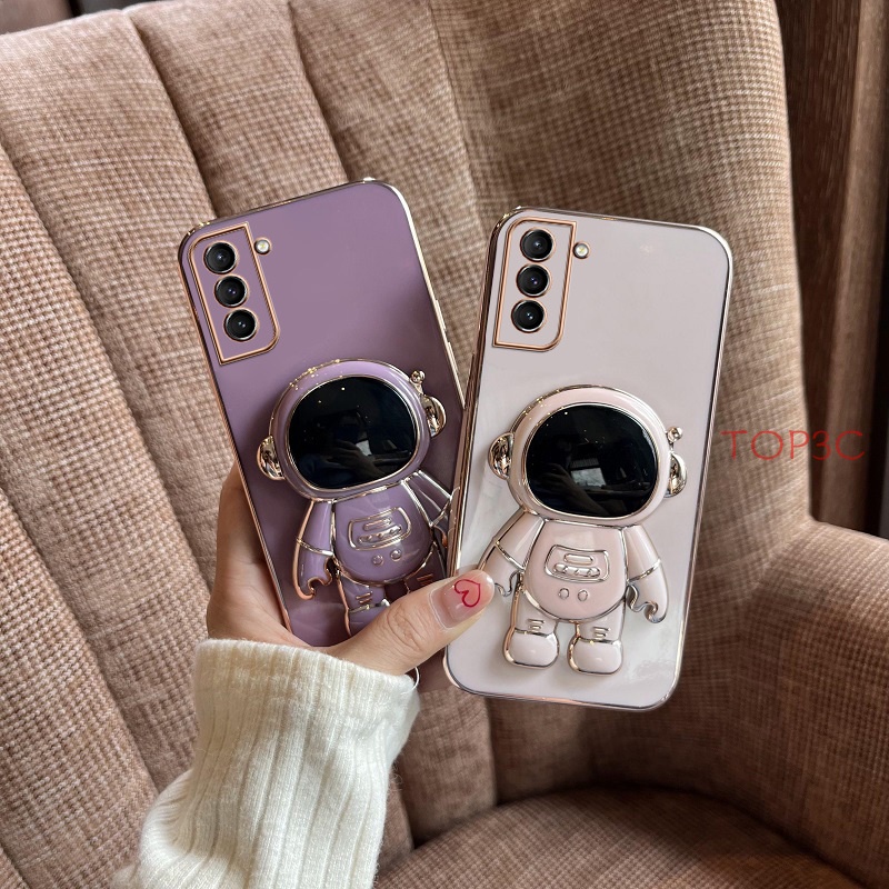 Ốp điện thoại samsung S10 Ốp Điện Thoại In Hình Phi Hành Gia Có Giá Đỡ Cho Samsung S10 plus S10 s20 Ultra s20 plus s20 fe S22 Ultra S21 Ultra YHY
