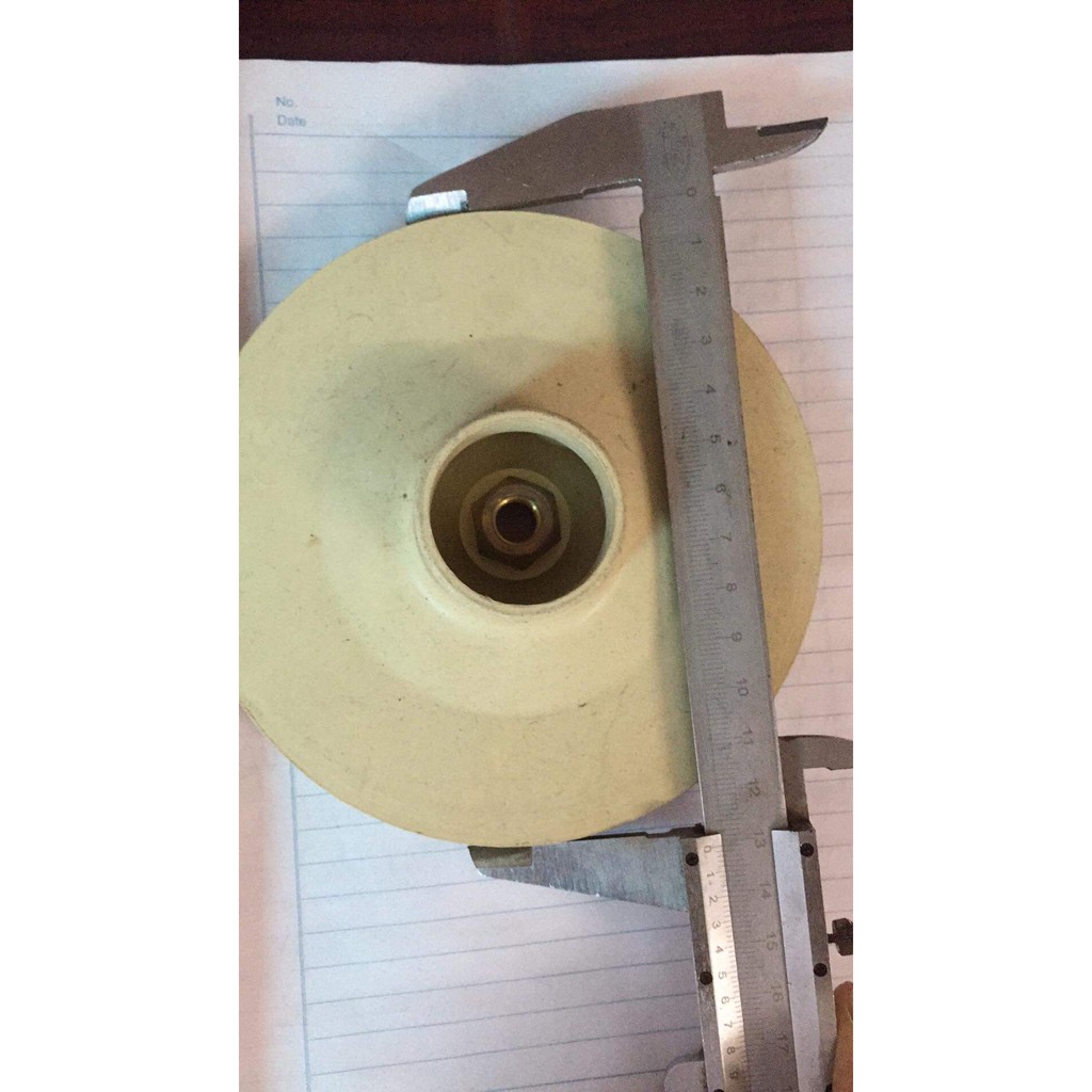 cánh bơm ý ren vàng trục ren 10 đường kính 131