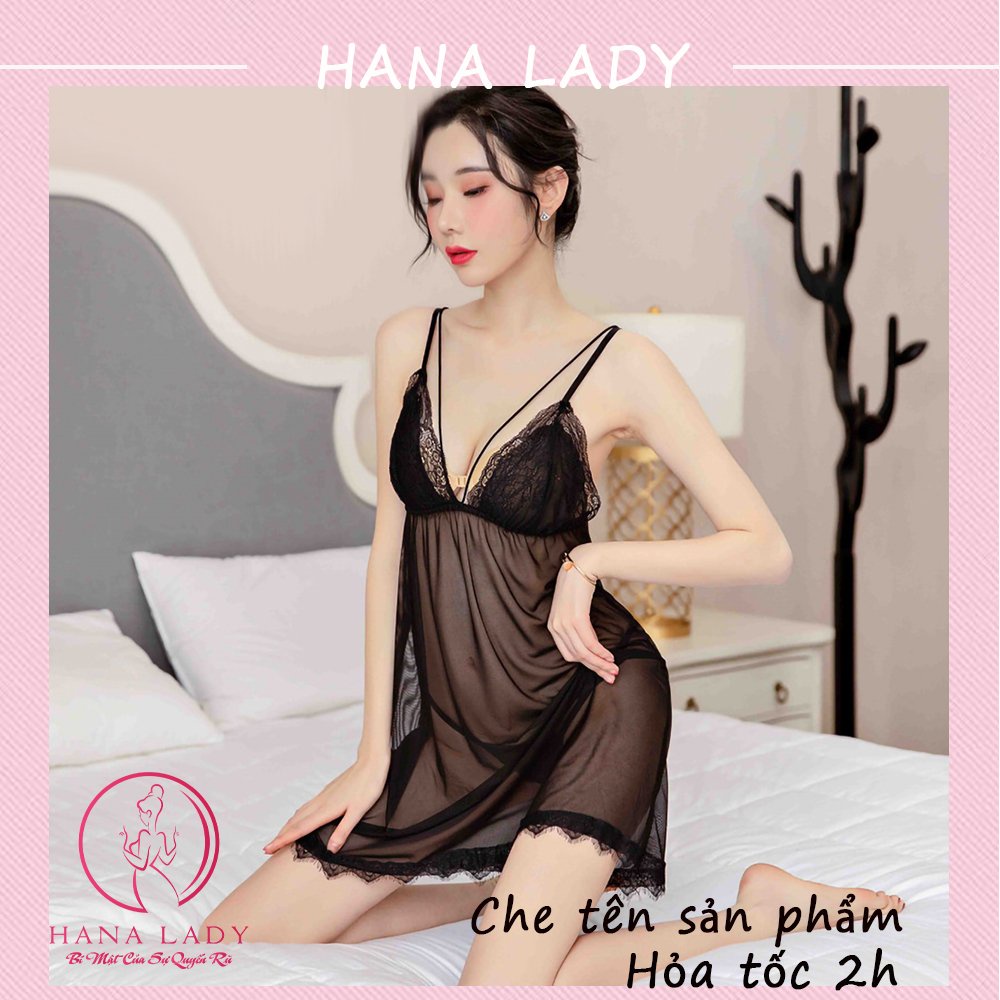 Váy ngủ xuyên thấu ren ngực sexy vn05