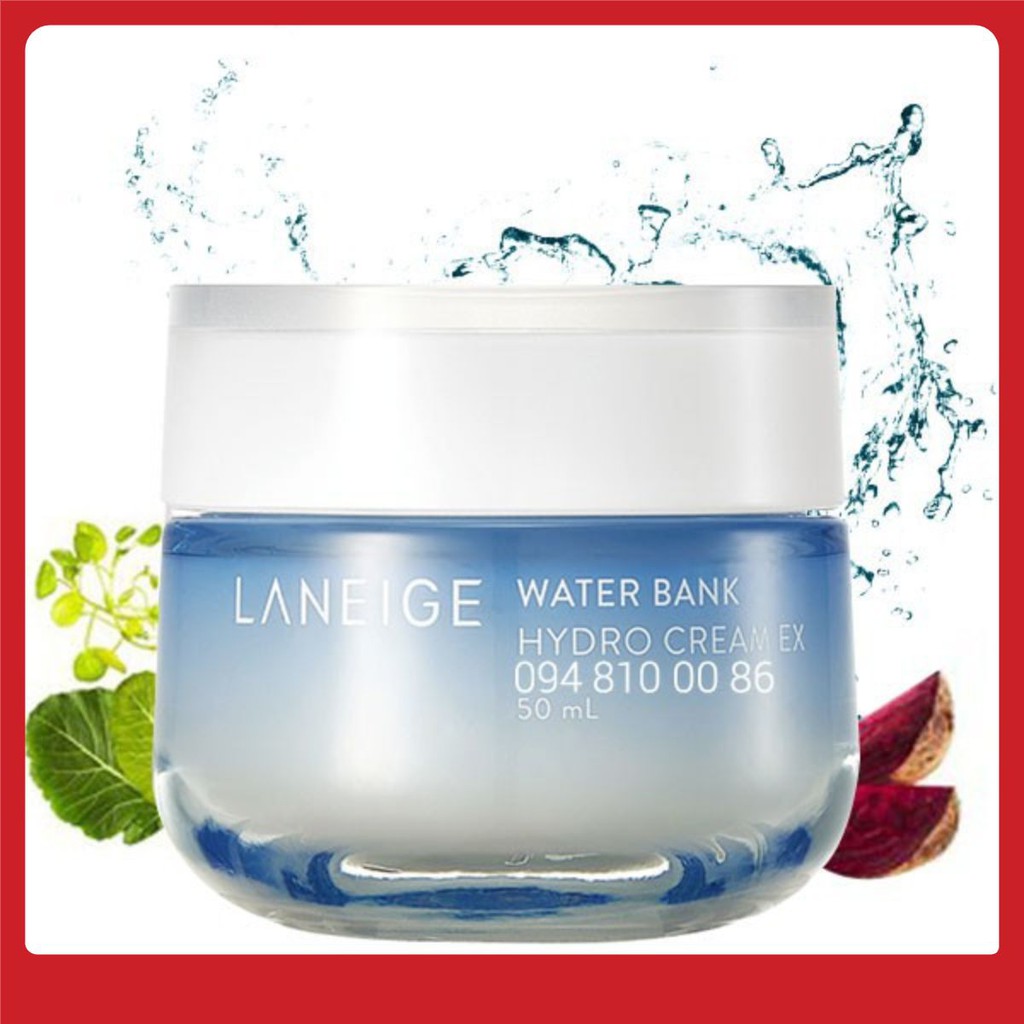 KEM DƯỠNG ẨM Laneige Water Bank Hydro Cream EX 20ml + 50ml CHUẨN HÀN