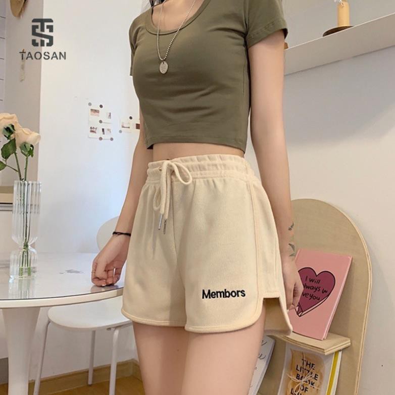 Quần 🦋 shorts membors nữ dáng suông ống rộng chất vải cotton lên form đẹp mix kèm áo thun khoác hay sơ mi áo kiểu  ྇