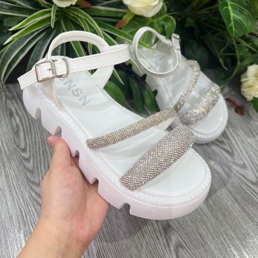 Dép Xăng Đan Nữ Dây Xoàn Cao Cấp Cao 4cm QC Thời Trang TRINH LÊ SHOP GIÀY DÉP
