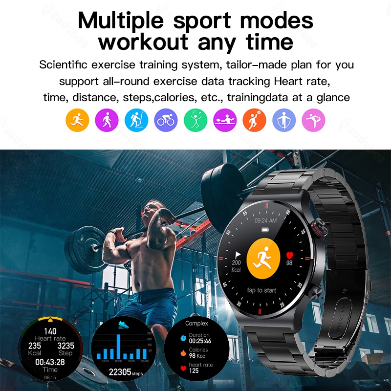 LIGE Đồng hồ thông minh chính hãng Nam Full Touch Screen Thể thao chống thấm nước Đồng hồ thông minh Bluetooth SmartWatch cho Android Ios