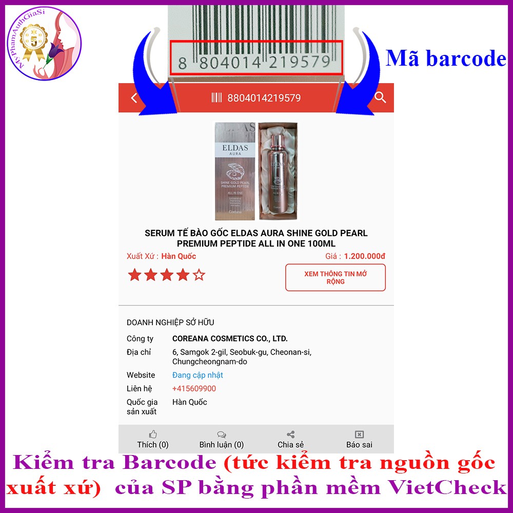 [ MỚI ]SERUM TẾ BÀO GỐC ELDAS AURA | BigBuy360 - bigbuy360.vn