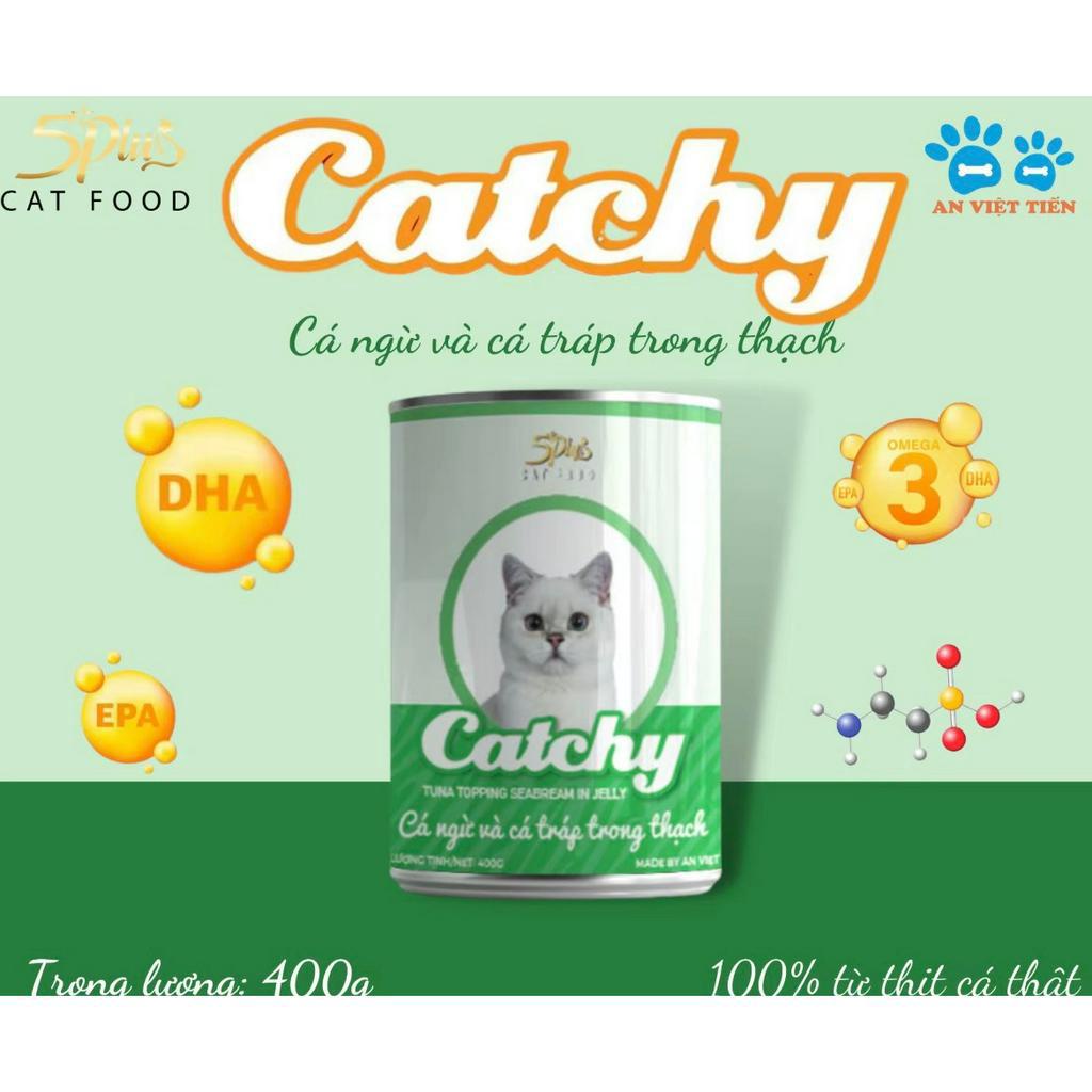 PATE MÈO CATCHY LON 400GR ĐỦ VỊ