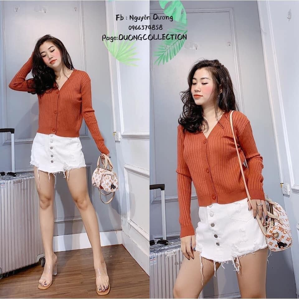 Áo cardigan len mịn 3 KHUY siêu cá tính | WebRaoVat - webraovat.net.vn