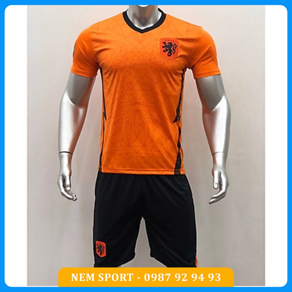 Áo Đá Bóng Đội Tuyển Hà Lan Cam Mùa Giải 2020-2021