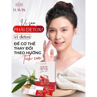 Detox Lựu Đỏ Ravis ( hộp 30 gói chính hãng )