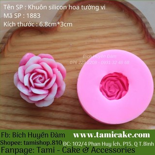 Khuôn silicon hoa tường vi 1883