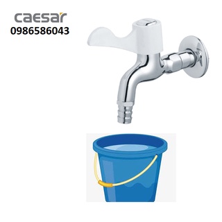 Vòi hồ Nước Gắn Tường Caesar WP027C, vòi xả xô , vòi máy giặt