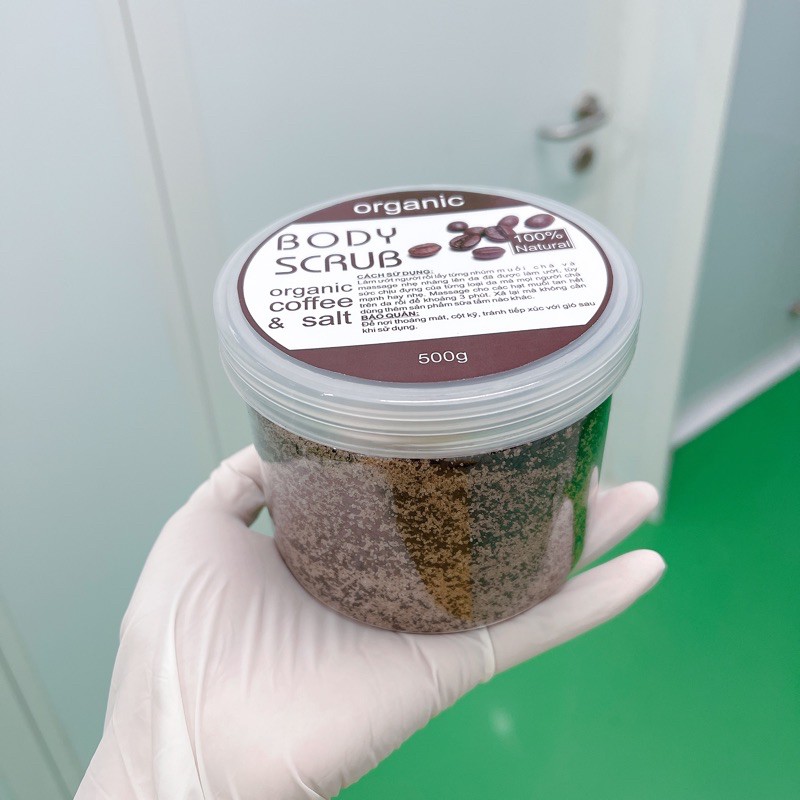 Muối khoáng cà phê tẩy tế bào chết handmade - Coffee Salt Scrub