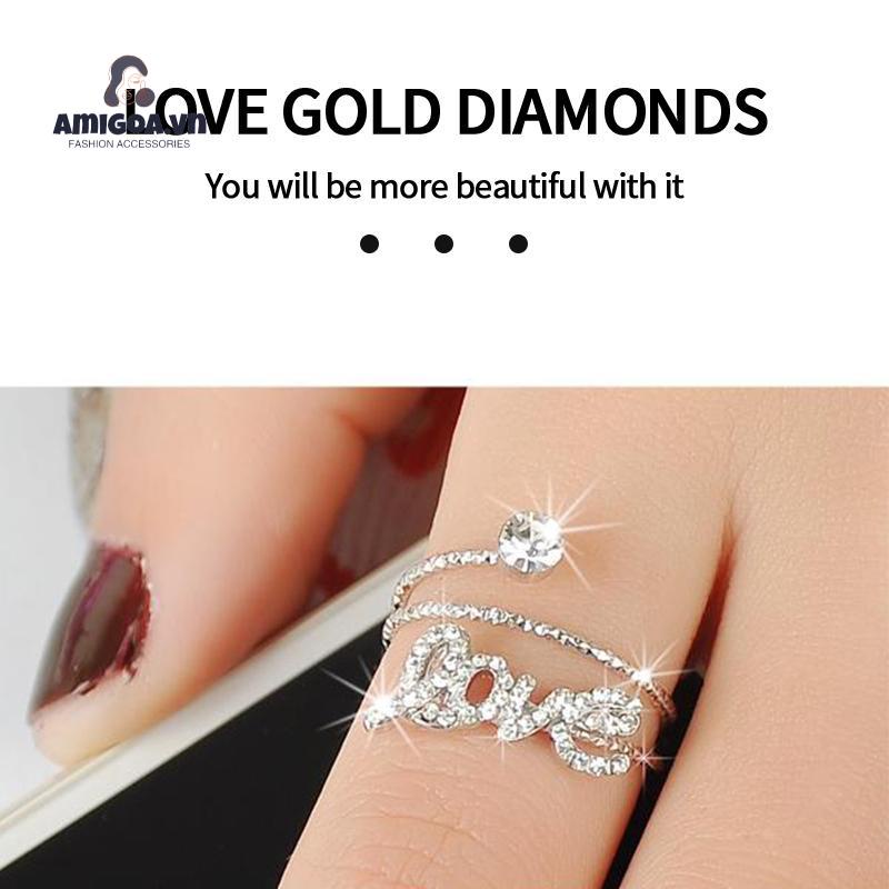 Bộ Nhẫn Mở Đính Ngọc Trai Đơn Giản Thời Trang