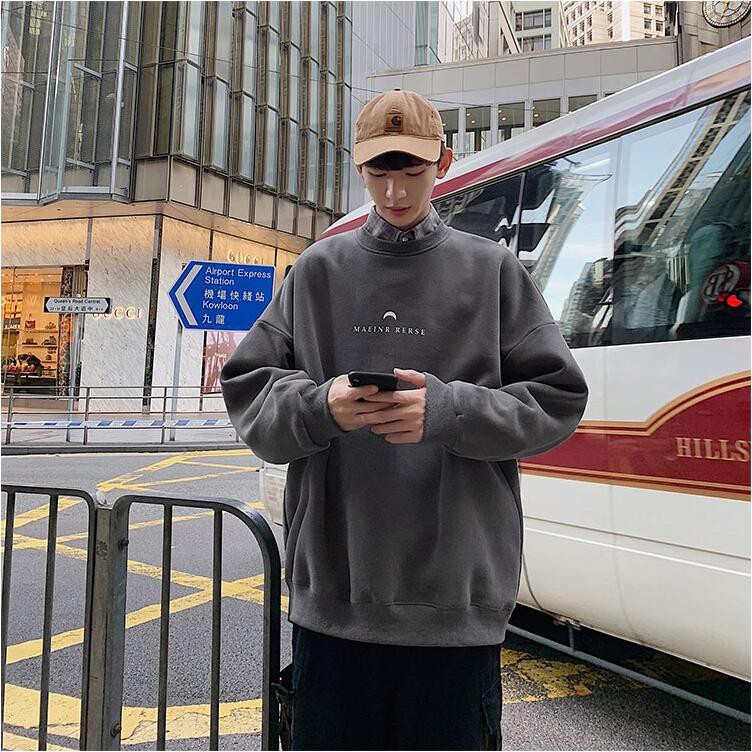 [ Mã 12FASHIONSALE1 giảm 10K đơn 50K ] Áo sweater cổ tròn nhiều họa tiết phong cách Hàn Quốc cho nam | BigBuy360 - bigbuy360.vn