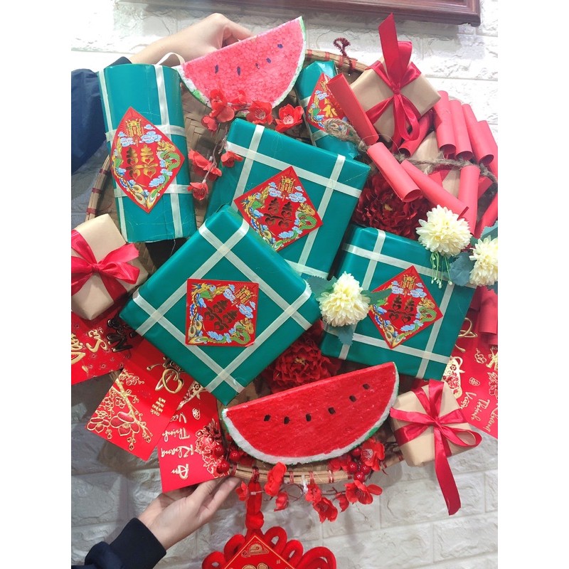 Mẹt mô hình bánh chưng bánh tet siêu to phi 60cm