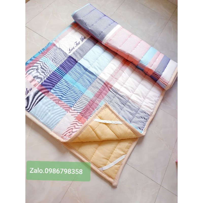 Topper mỏng Cotton Hàn {trải nệm, trải sàn tiện dụng}