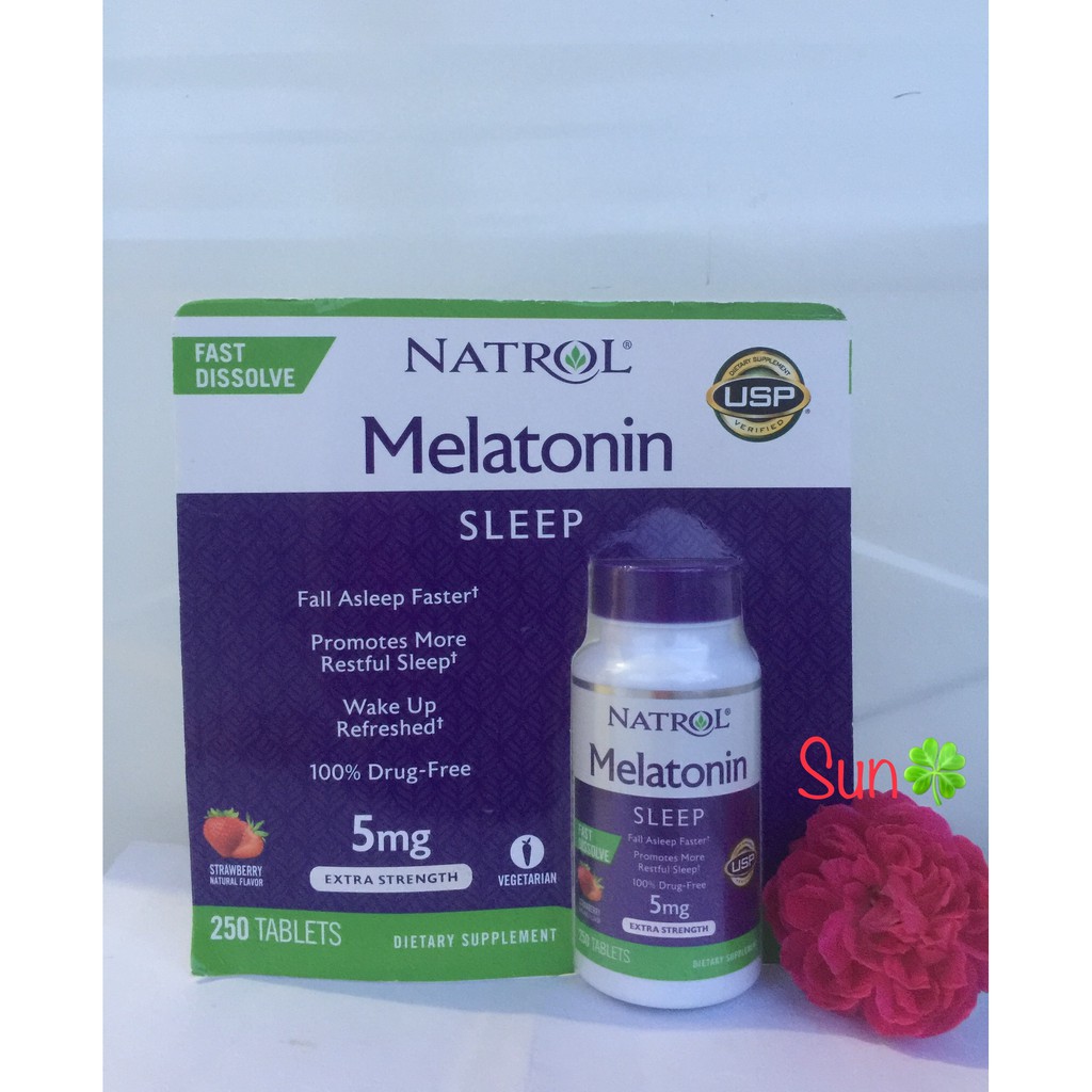 Viên Ngậm Hỗ Trợ Giấc Ngủ Melatonin Sleep 5mg Chuẩn Mỹ